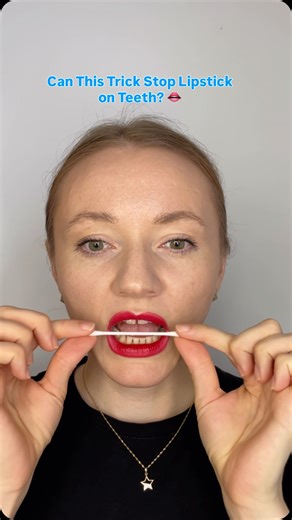 339K views · 2.9K reactions | Can This Trick Stop Lipstick on Teeth?...