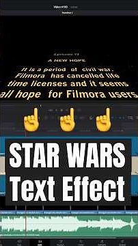STAR WARS Opening Text Crawl Effect - DaVinci Resolve
