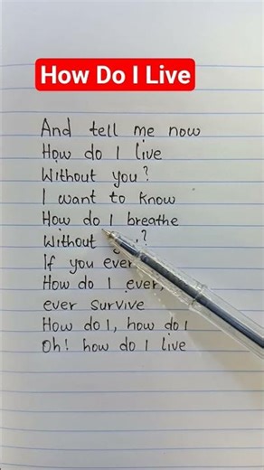how do I live song lyrics by LeAnn Rimes#songlyrics
