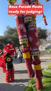 3.1K views · 40 reactions | Get a sneak peek at flower covered floats that are ready for judging. Tune in January 1 for the Tournament of Roses Parade! Rose Parade | Marching.com | Facebook