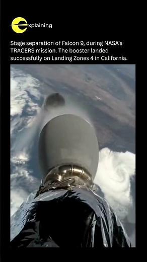 Incredible Falcon 9 Stage Separation
