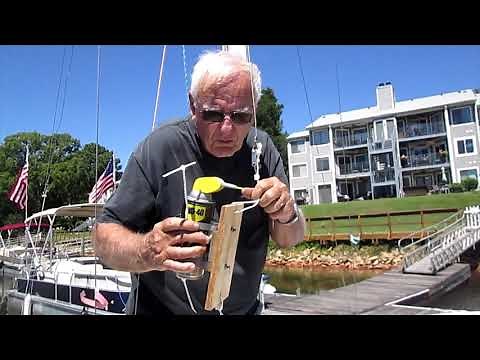sailboat mast track lubrication