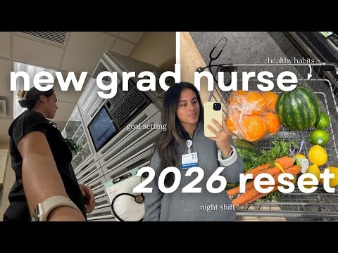 New Grad Night Shift Nurse 2026 Reset | Setting goals, healthy habits, how I'm feeling