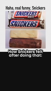 Normal Snickers vs white Snickers 💀 #meme #memes #snickers #joker | Kadz