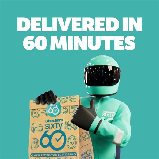 Get your groceries delivered in just 60 minutes 🛵 | Checkers Sixty60