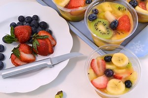 Frozen Fruit Cups Recipe | Fruit Salad Cups