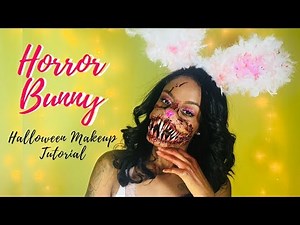 Horror Bunny Halloween Makeup Tutorial