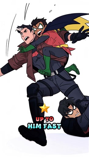 "When there's only 1 cookie left... 🍪 The Bat family goes wild! 😂 #Batman #Fun"