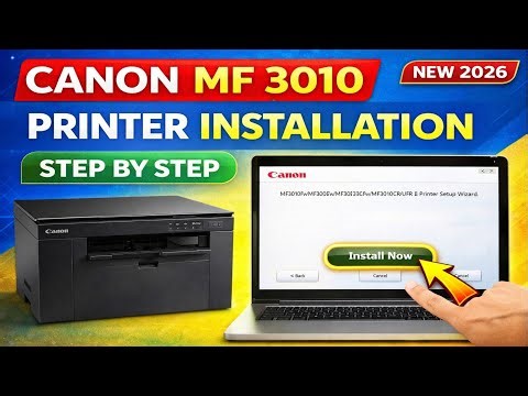 Canon MF 3010 Printer Installation Step By Step Fully Tutorial | How To Install Canon 3010 Printer