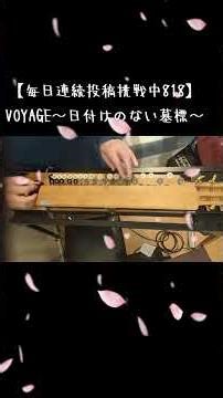 毎日連続投稿挑戦中818日目【大正琴で弾いてみた】VOYAGE〜日付けのない墓標〜