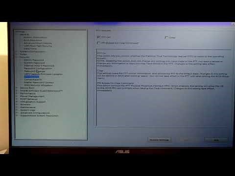 Legacy option ROMs cannot be enabled with PTT enabled