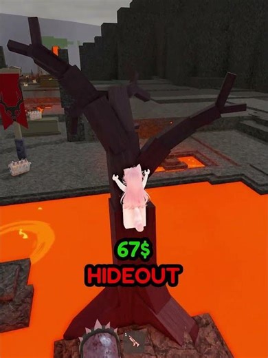 😂 $1 VS $67 HideOut With The Evil Bunny #roblox #99nightintheforest