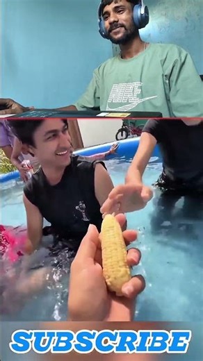 Kunali With Swimming pool Challenge Gone Wrong 😂 #ytshorts
