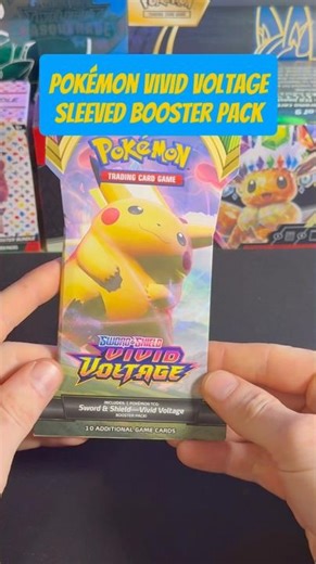 Pokémon SW&SH Vivid Voltage Sleeved Booster Pack. #PokemonTCG #PokemonCards #Pokemon #Pokemonopening