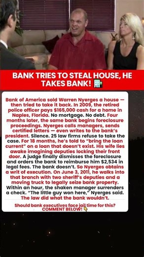Man Forecloses on Bank of America Branch