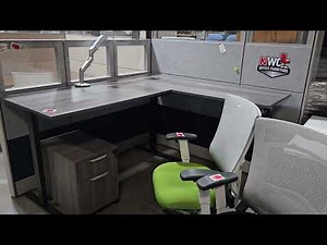 Refurbished Herman Miller 6x6 Cubicle With Sit-to-Stand Desk | $2,500 Installed