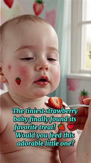 The Tiny Strawberry Baby Lost Its Sweet Smile! 🍓🥺