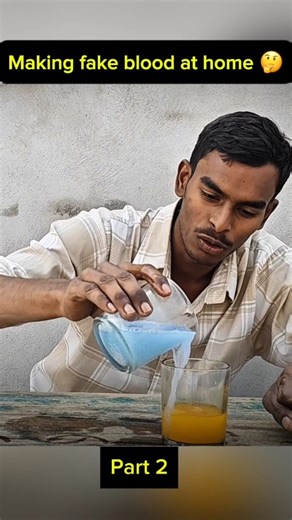 Making fake blood at home #shorts #science #chemistry