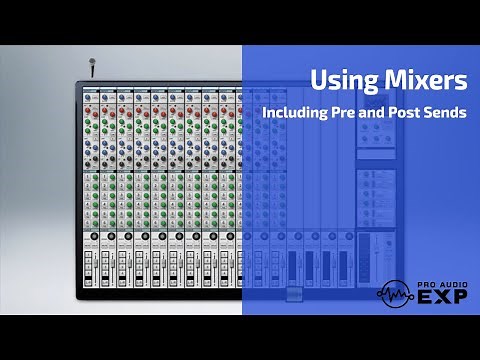 Using a Mixing Console / Pre and Post Sends