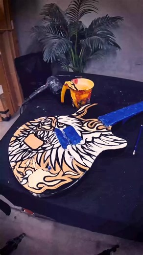 Gretsch Guitars | Check out the behind-the-scenes look at the custom-painted @fangz_music Electromatic Jet Club 1-Pickup model. If you’re in Sydney,... | Instagram