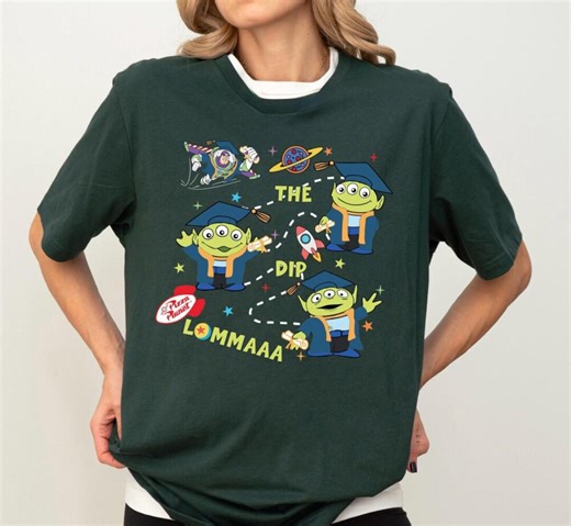 Toy Story Aliens Graduated Shirt, Disneyland Graduation Class Shirt, Alien Senior Shirt, Toy Story Diploma Graduated Tee, Aliens Grad Trip - Etsy
