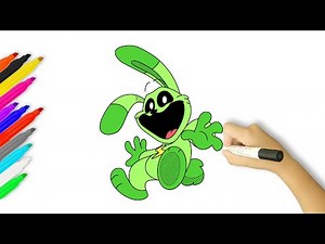 How to Draw Hoppy Hopscotch | Smiling Critters | Poppy Playtime