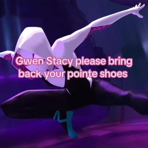 #GWENSTACY | her pointe shoes were so iconic💔 | #spiderverse #pointeshoes #spidermanacrossthespiderverse #fyp