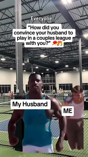 Everyone: “How did you convince your husband to play in a couples league with you?” Me: Just a little convincing 😉🎾💚 | Pickle in the Middle - Woodbury