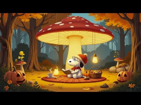 Autumn Night with Snoopy 🍁Warm and gentle jazz melodies help relax and calm