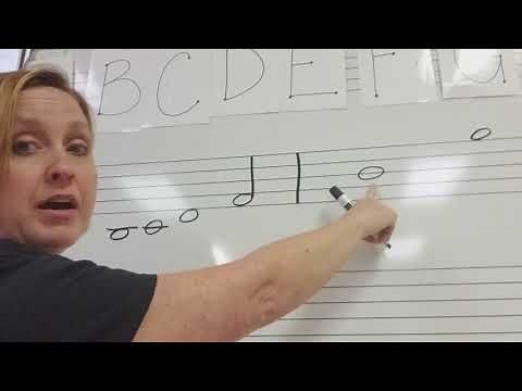 How to draw notes on the staff