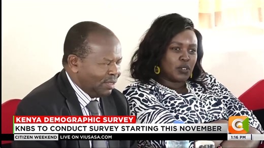 4.1K views · 102 reactions | Kenya demographic survey: KNBS to conduct survey starting this November Survey to provide data on population and health #CitizenWeekend | Citizen TV Kenya | Facebook