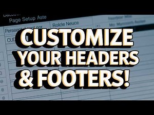 🖨️ How to Customize Headers & Footers in Excel Printouts – Beyond the Defaults!