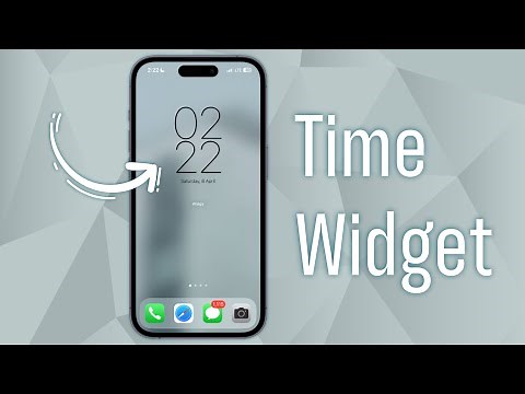 How to Add Time Widget To iPhone Homescreen