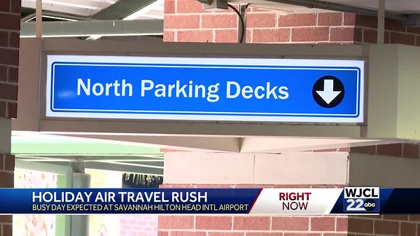 Savannah Hilton Head Int Airport holiday travel begins