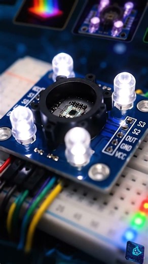 🌈 Este Sensor Puede Ver Colores y Convertirlos en Datos Digitales ⚡#shorts #short #shortvideo #stem
