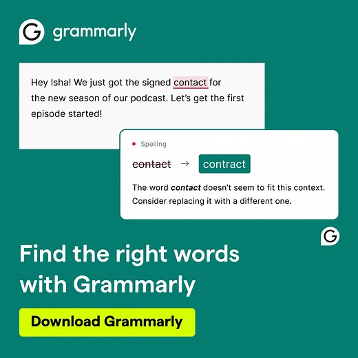 Grammarly's free writing app makes sure everything you type is easy to read, effective, and mistake-free. Try now. | Grammarly