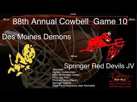 88th Annual Cowbell Game 10 Springer JV v Des Moines