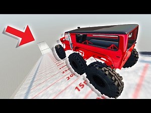 DRAG HOPPER 6X6 VS SKI JUMPING ARENA! - BeamNG Drive
