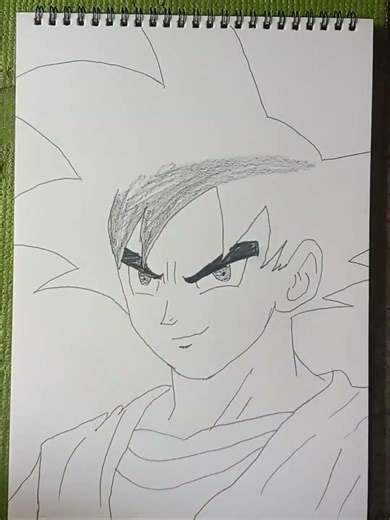 infinite Goku drawing step by step anime drawing from #dragonball #reelviral #goku