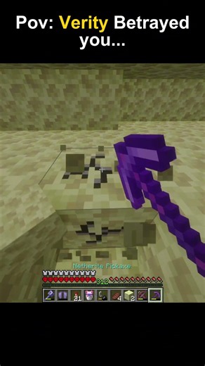 Pov: Verity Betrayed you again 💔 #minecraft #shorts #verity