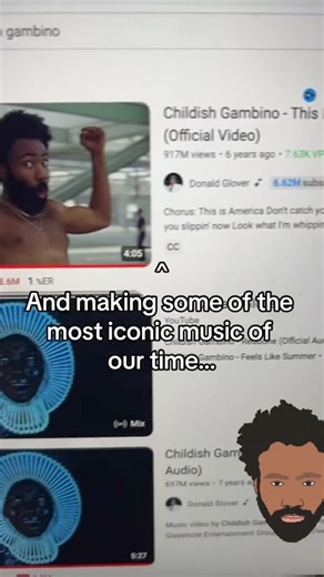 158K views · 2.5K reactions | Donald Glover = G. O. A. T | The Philosopher's Boner | Facebook