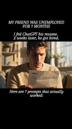 Sharma Deepak | ChatGPT Prompts & AI Tips on Instagram: "1. Resume Enhancement "Here's my current resume: [PASTE]. Rewrite it to maximize interview conversions using quantifiable results, powerful action verbs, and formatting optimized for ATS." 2. Career Alignment Analysis "Here's my background: [PASTE EXPERIENCE]. Analyze it and list 10 high-paying job titles I'm qualified for, ranked by salary potential and marketplace demand." 3. Resume Matching Audit "Job description: [PASTE JOB POSTING]. R