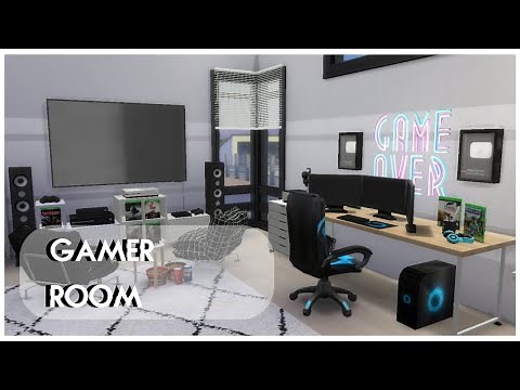 GAMER ROOM | THE SIMS 4 | Speed Build [CC Links in Description]
