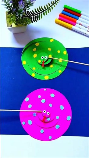 Easy Paper Snake Craft | DIY 3D Snake Tutorial#diy#ytshorts#shorts#artandcraft