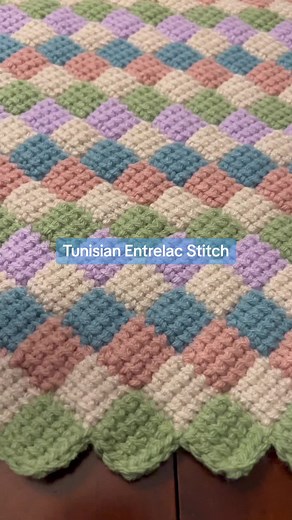 Tunisian Entrelac Stitch Crochet Tutorial