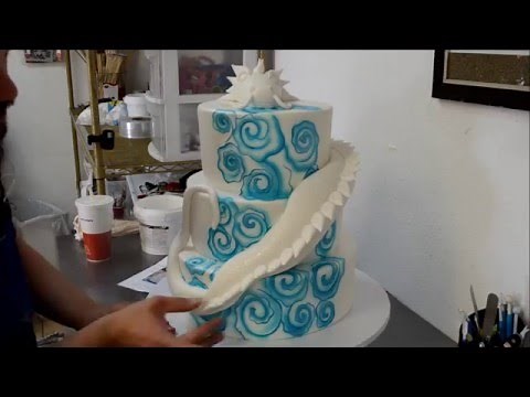 Making a Dragon Wedding Cake with Fondant Icing