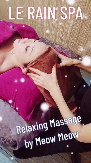 Relaxing Meow Meow Facial Massage at Le Rain Spa in Chinatown
