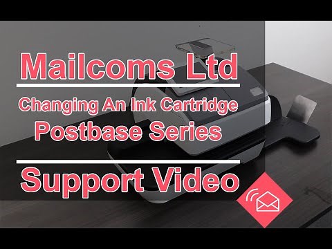 Changing the ink cartridge for a FP Mailing Postbase Series Franking Machine