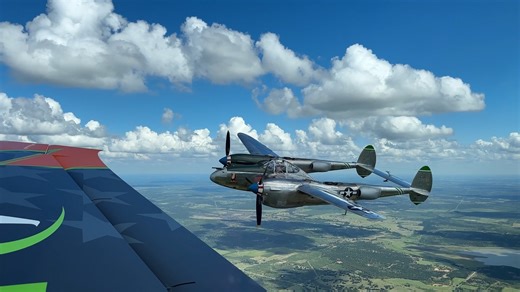 Huge shoutout to Ezell Aviation for their incredible work on the restoration of our P-38J Lightning “Jandina III”! #FHCAM #P38Lightning #WWIIAircraft #WarbirdRestoration | Flying Heritage & Combat Armor Museum