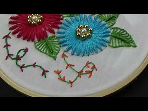 Hand Embroidery | Flower Embroidery Tutorial For Beginners | Brazilian Embroidery | Bordado Fantasía